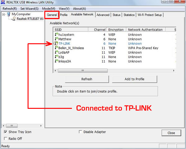 realtek 11n usb wireless lan utility instructions